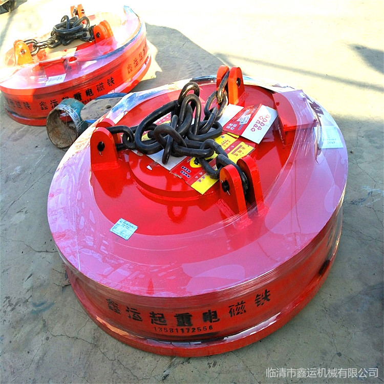 800mm铲车起重吸盘 省事省力 鑫运供应MW5-120L圆形电磁吸盘 型号多种示例图14
